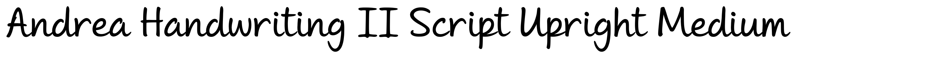 Andrea Handwriting II Script Upright Medium